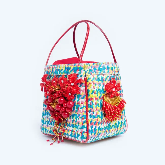 Amber Red Florist Handbag