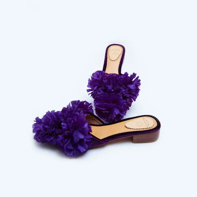 Purple Blossom Sandals